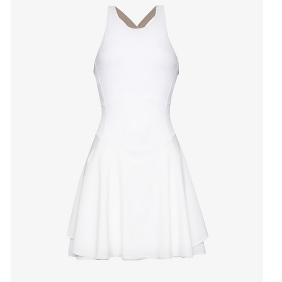 Lululemon Court Crush Dress White Built-In Shorts Tennis Pickleball Size 8 - Picture 7 of 10